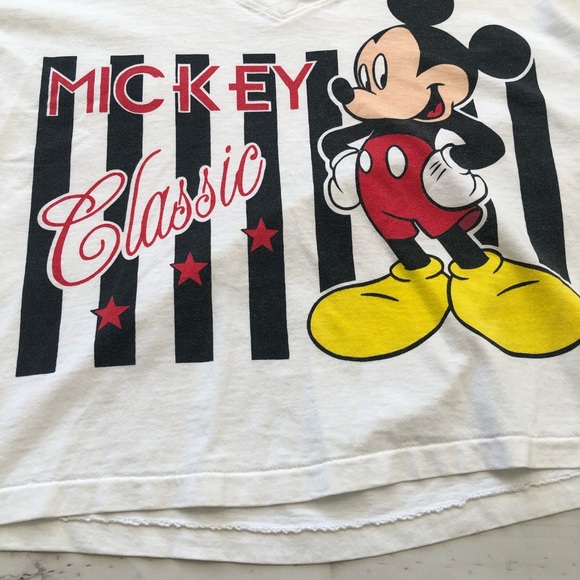 Vintage Mickey Classic  Crop Tee - Picture 2 of 4
